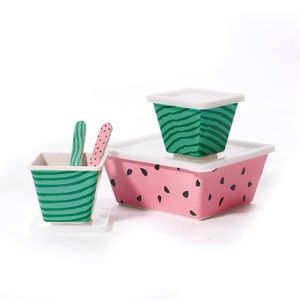 Bamboo watermelon lunch set for kids